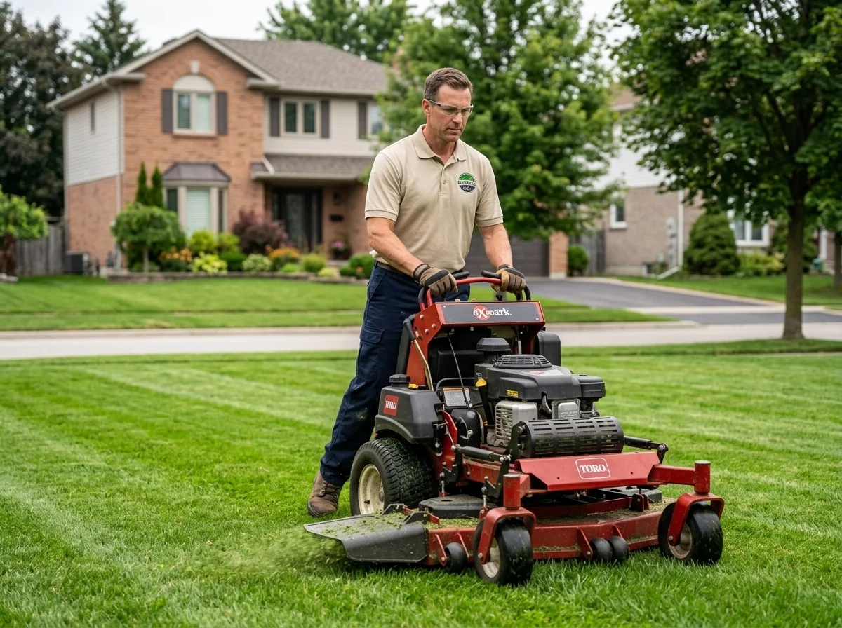 Weekly lawn mowing in Mississauga